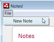 Figure 8. An example menu item created by the AIR Menu Builder
