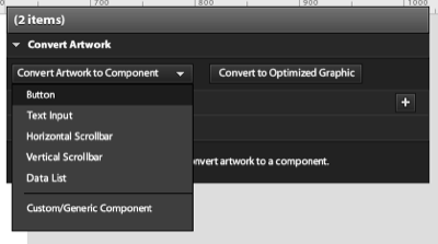 Converting the art to a Button component