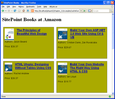 SitePoint books at Amazon