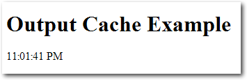 Figure 15.6. Subsequent reloads of a cached page showing no changes to the page content