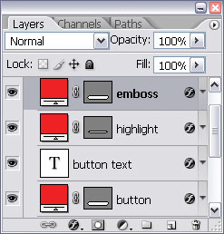 Duplicating the button layer