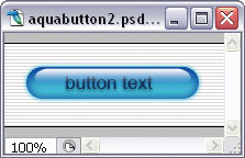 Basic aqua button on top of faint, striped background