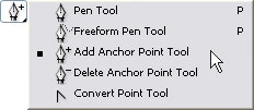 Selecting the Add Anchor Point Tool