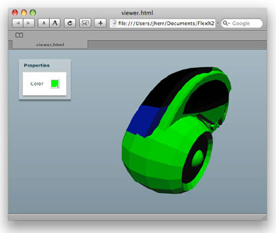 Figure 4. Our completed light cycle configurator