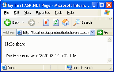 My First ASP.NET Page