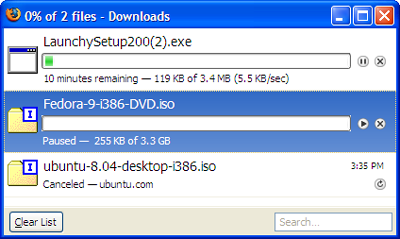 The new and improved Firefox 3 Download Manager
